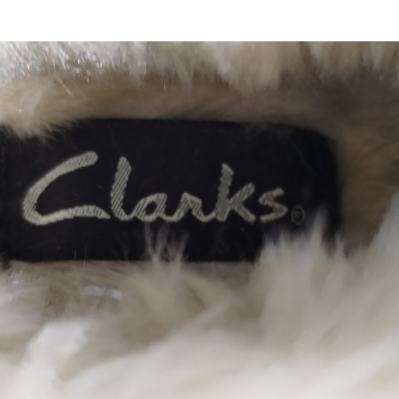 Clarks Melissa Women's Brown Faux Fur Indoor Outdoor Slippers Size 8 - Picture 6 of 13
